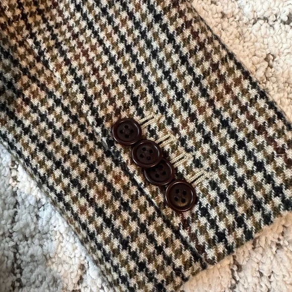 Alex Mill XS Houndstooth Jacket in Brown and Cream - Picture 10 of 12